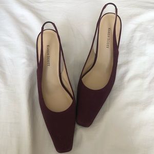 Karen Scott burgundy Mason Heels size 8.5